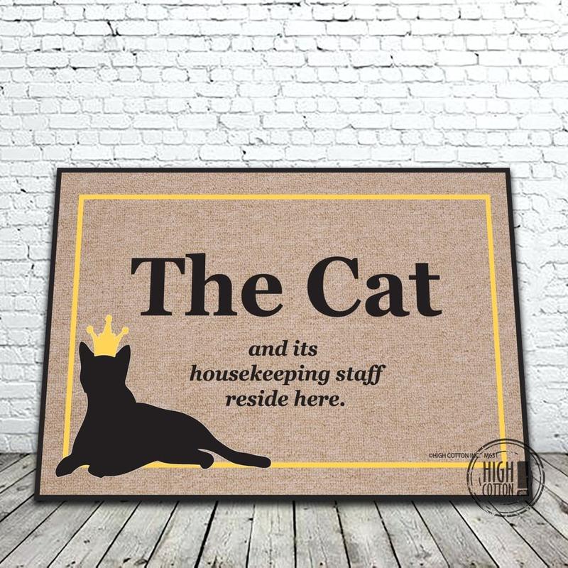Cat and Housekeeping Staff doormat image 0