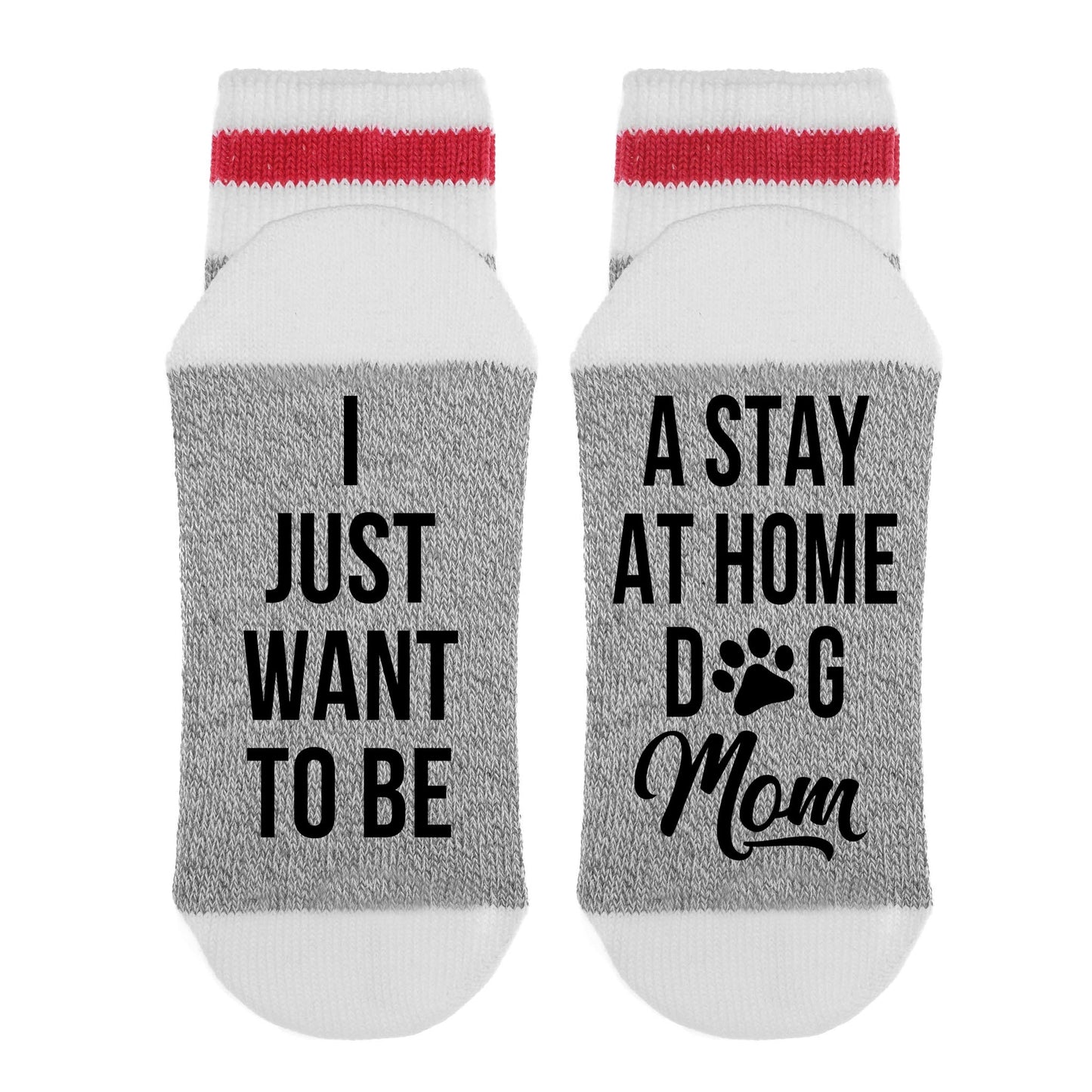 I Just Want To Be - A Stay At Home Dog Mom Lumberjack Socks image 0