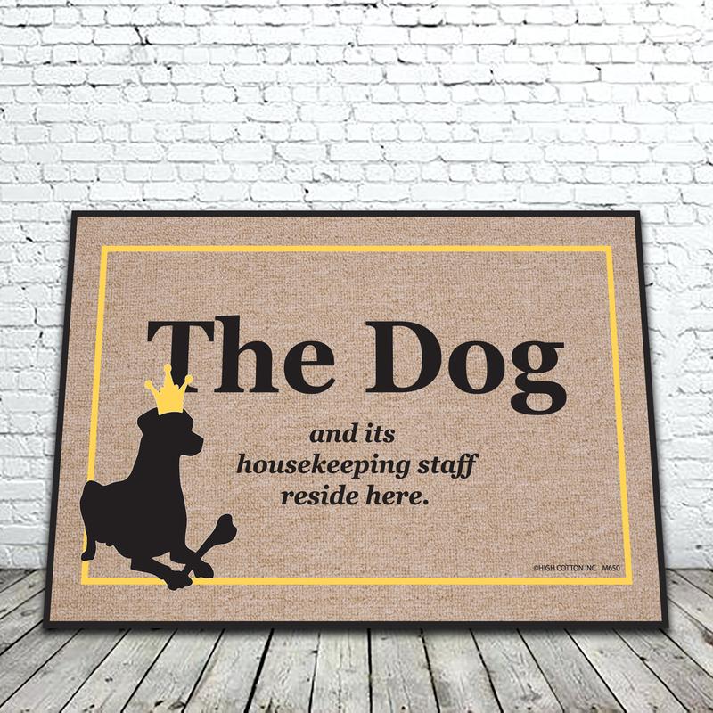 The Dog and its Housekeeping Staff doormat image 0