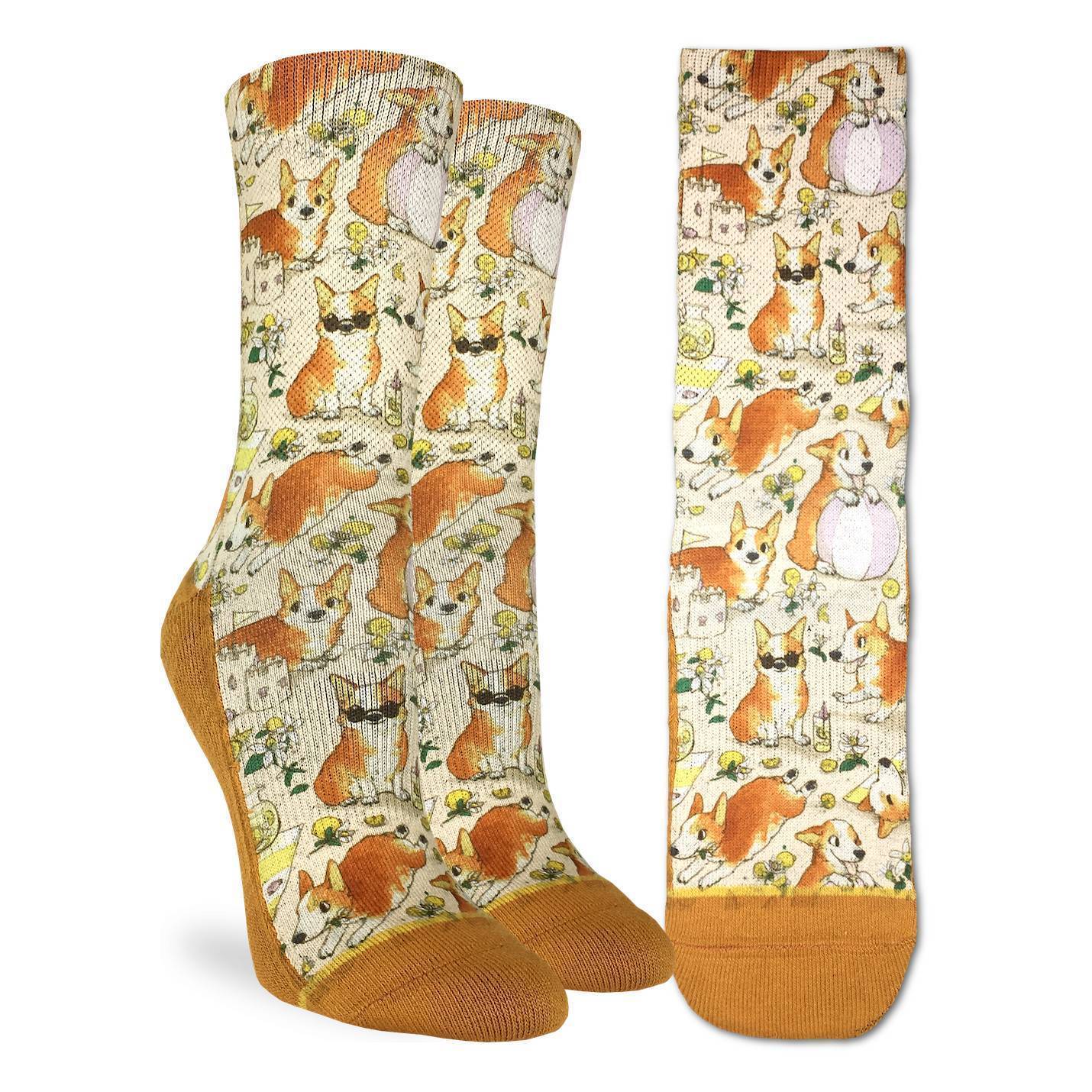 Women's Corgis on a Beach Socks image 1