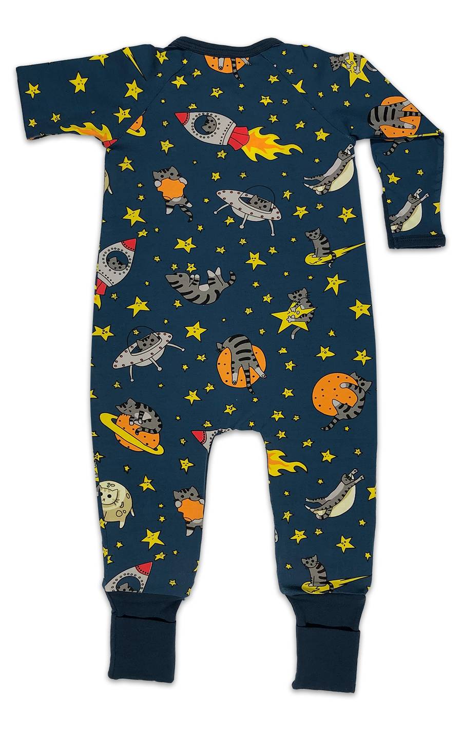 Space Cats Baby Pajamas image 1