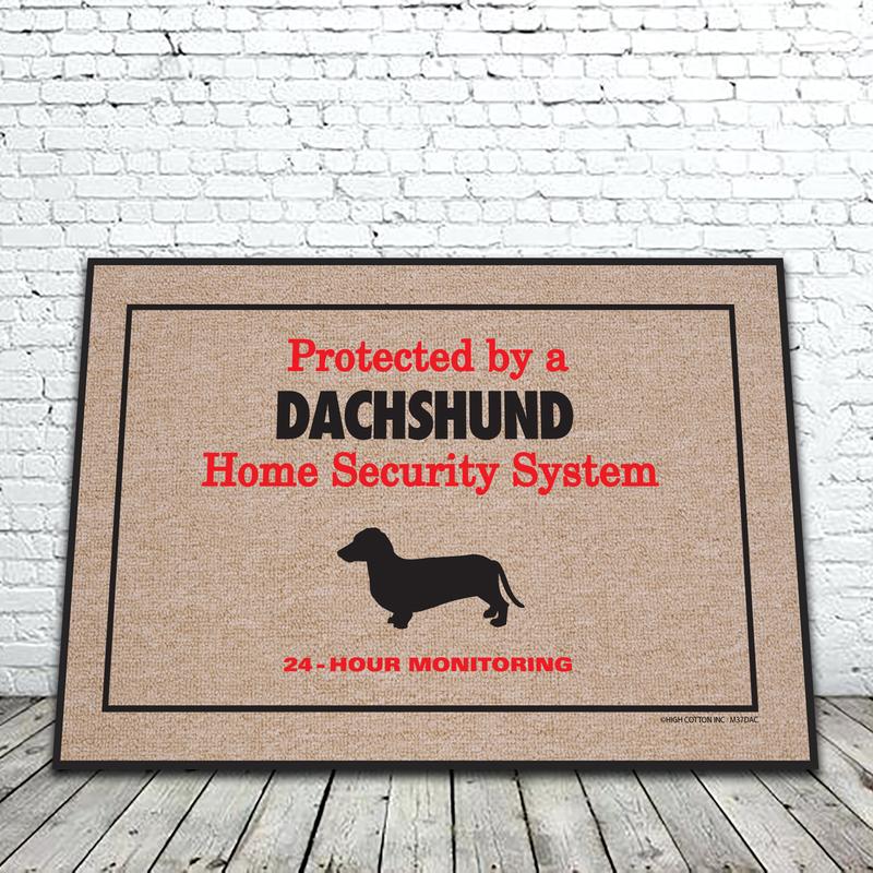 Protected by Dachsund doormat image 0
