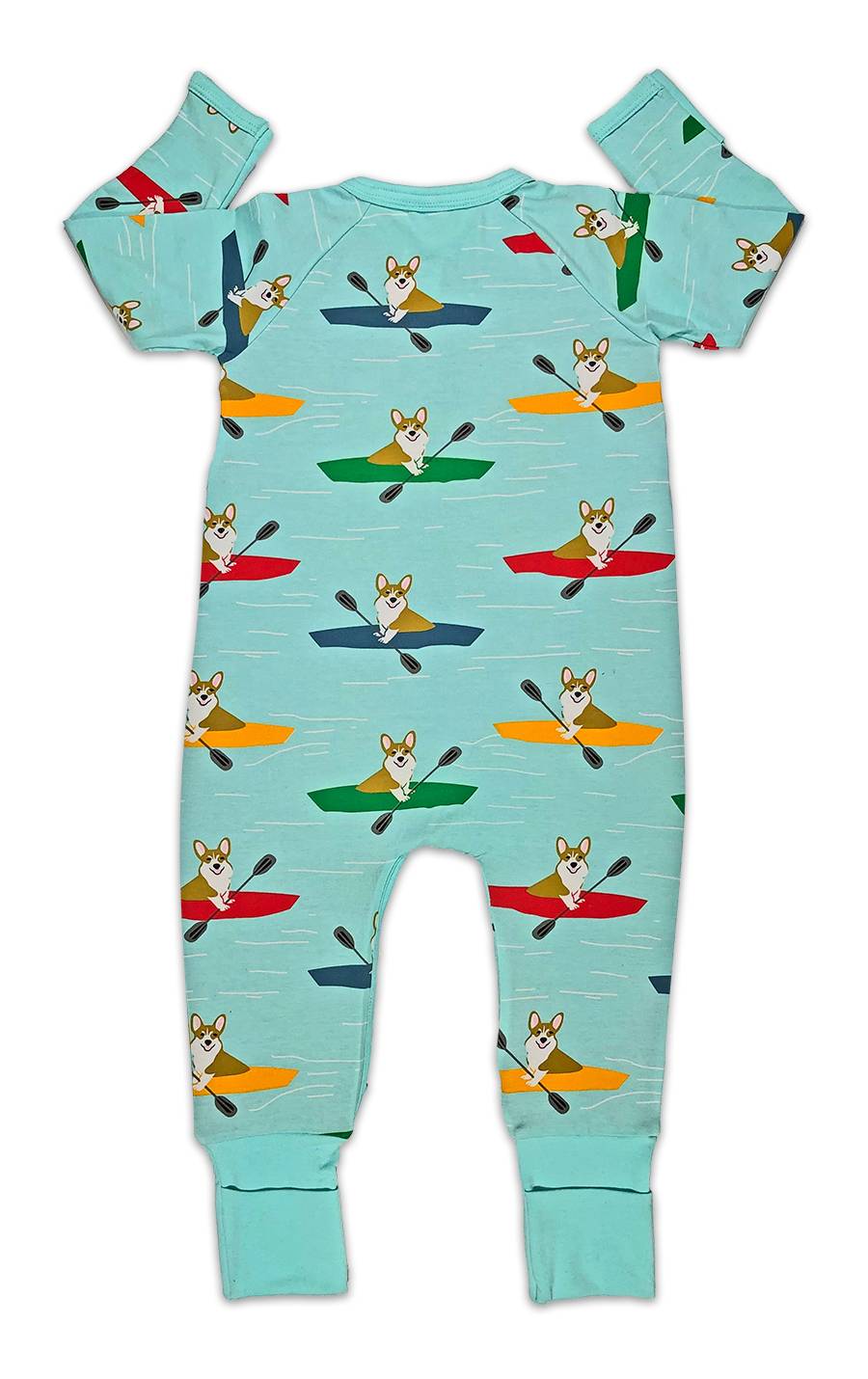 Corgi’s Kayaking Baby Pajamas image 1