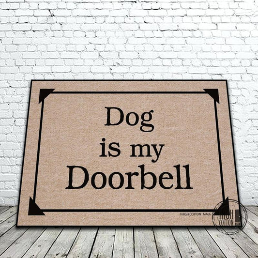 Dog is my Doorbell doormat image 0