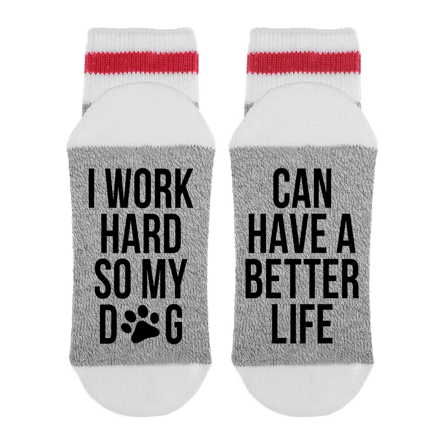 I Work Hard So My Dog - Can Have A Better Life  Lumberjack Socks image 0