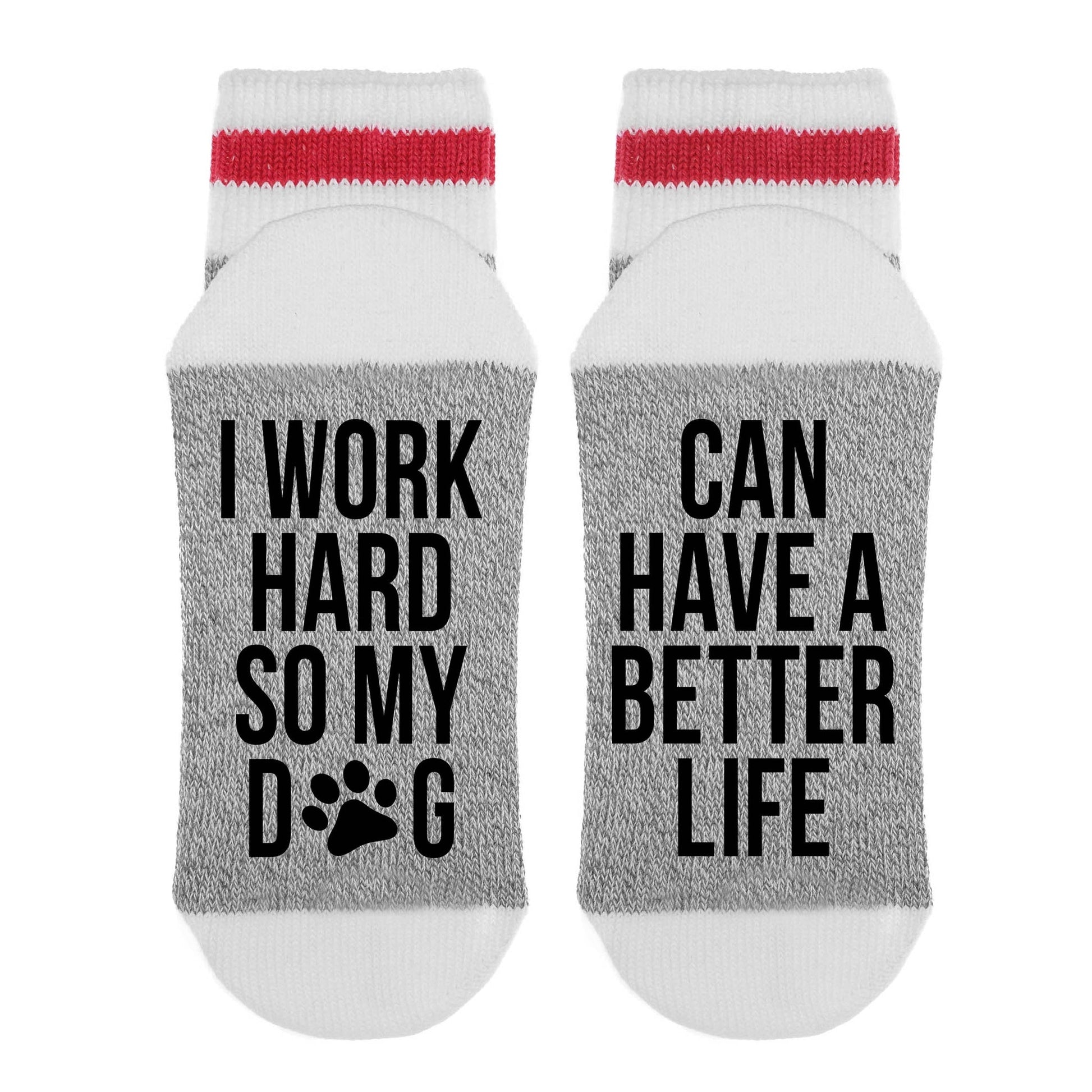 I Work Hard So My Dog - Can Have A Better Life  Lumberjack Socks image 0