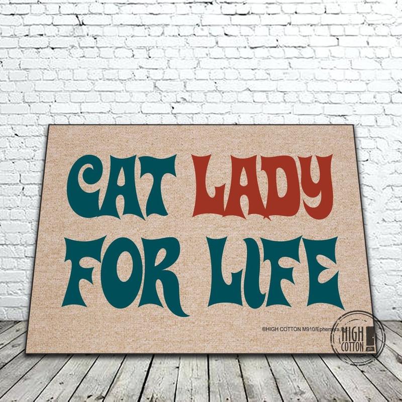 Cat Lady For Life doormat image 0