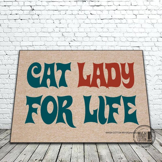 Cat Lady For Life doormat image 0