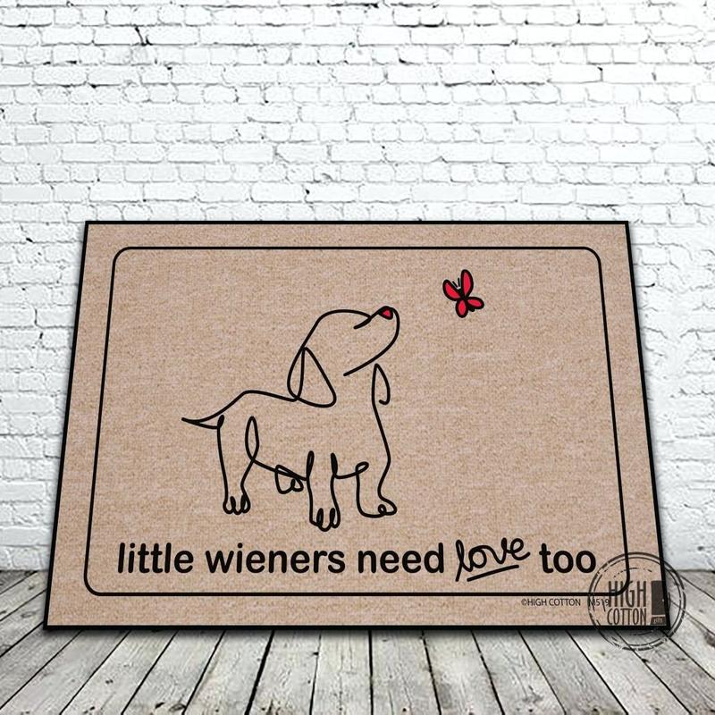 Little Wieners Need Love Too doormat image 0