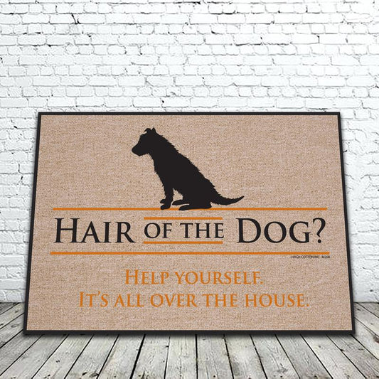 Hair of the Dog funny doormat image 0