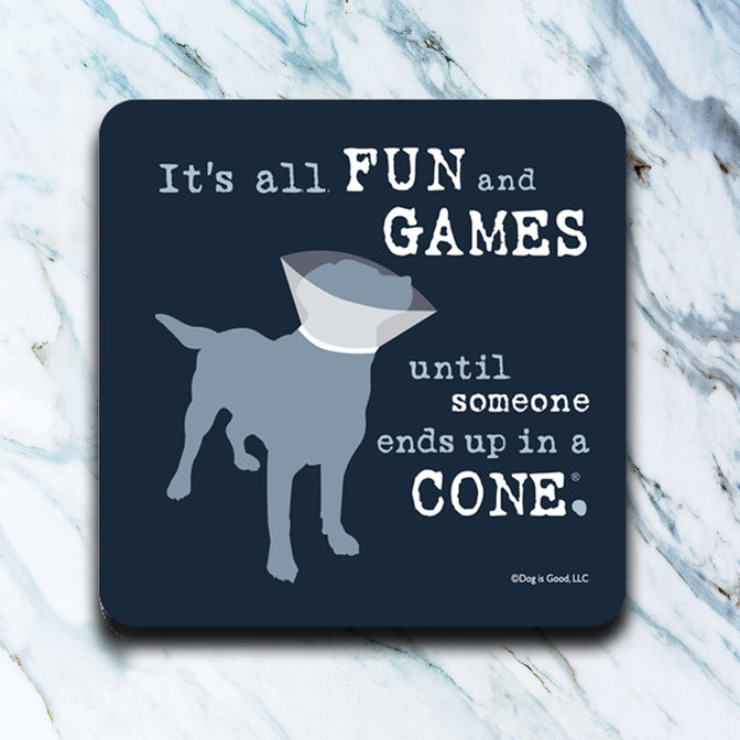 It's All Fun and Games Dog coaster image 0