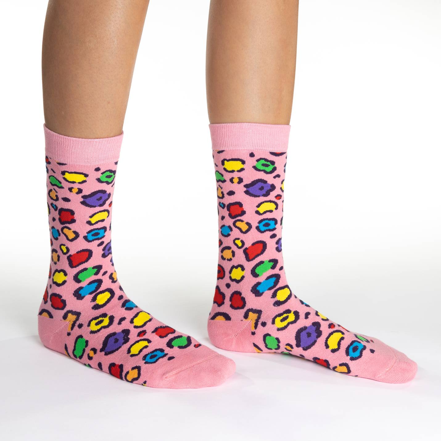 Women's Leopard Rainbow Print Socks  image 0