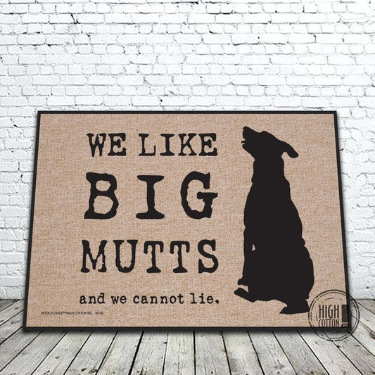 We Like Big Mutts doormat image 0