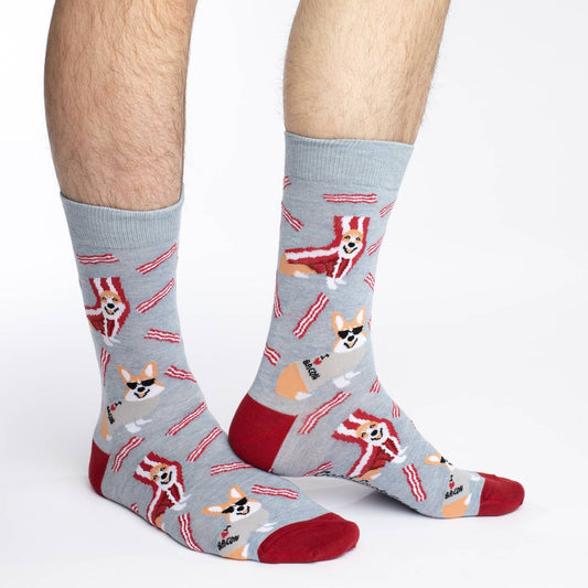 Men's King Size Corgi Bacon Socks image 0